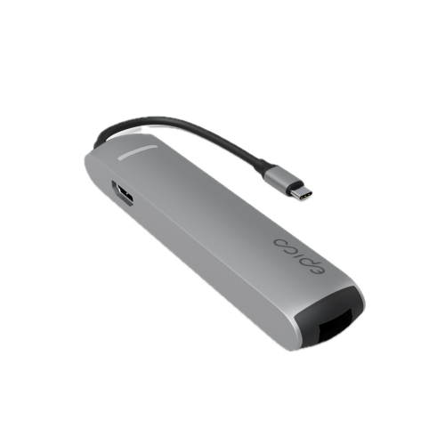 Epico 6in1 USB-C Slim Hub 8K*
