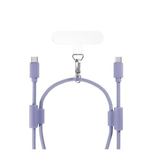 Epico Phone Lanyard With USB-C To USB-C Cable - Purple