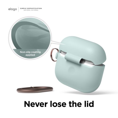 Elago Silicone Cover w/ Hook for Airpods 3rd Gen - Mint