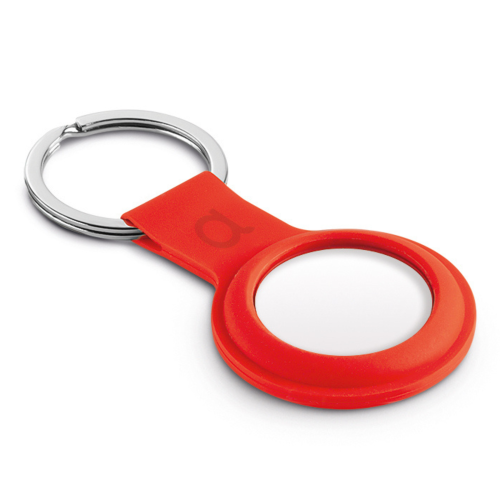 C&C AirTag Silicone Holder with Keychain - Coral