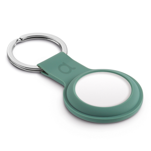 C&C AirTag Silicone Holder with Keychain - Pacific Green