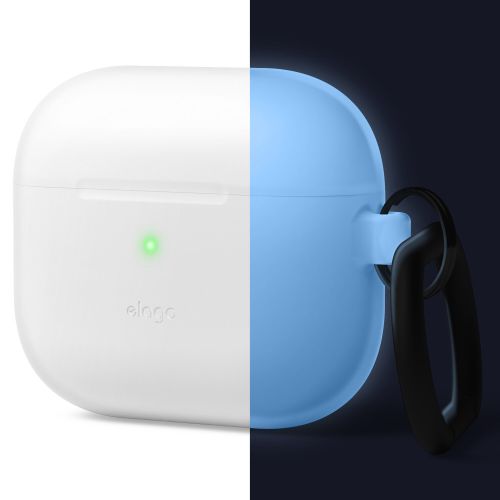 Elago Silicone Cover w/ Hook for Airpods 3rd Gen - Nightglow Blue
