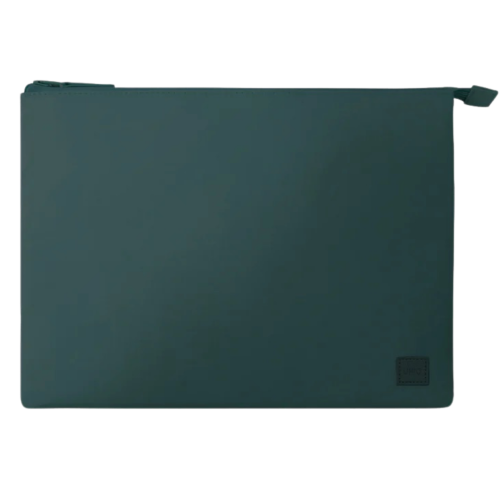 UNIQ Lyon Snug-fit Protective RPET Fabric Laptop Sleeve (Up to 14”) - Forest Green