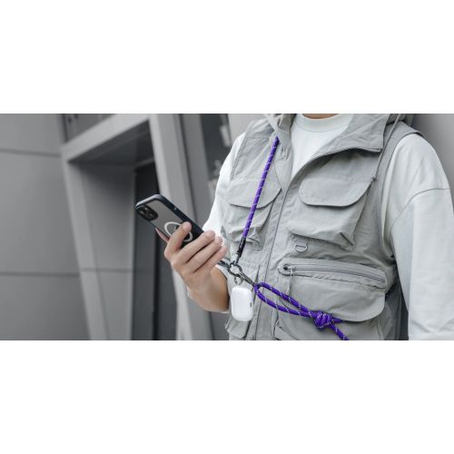 SwitchEasy Strap+Strap Card - 8.3mm | Phone Lanyard - Beige/Orange