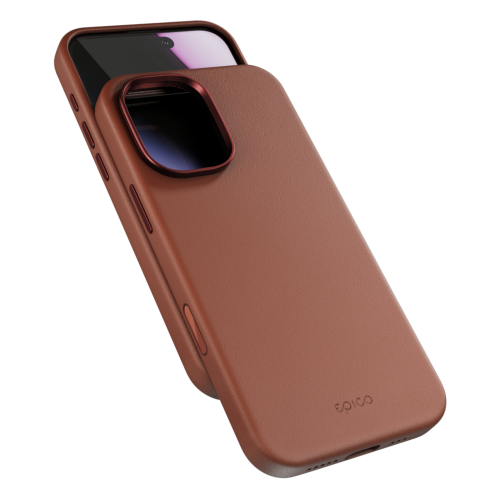 Epico Leather Mag+ Case for iPhone 17 - Brown