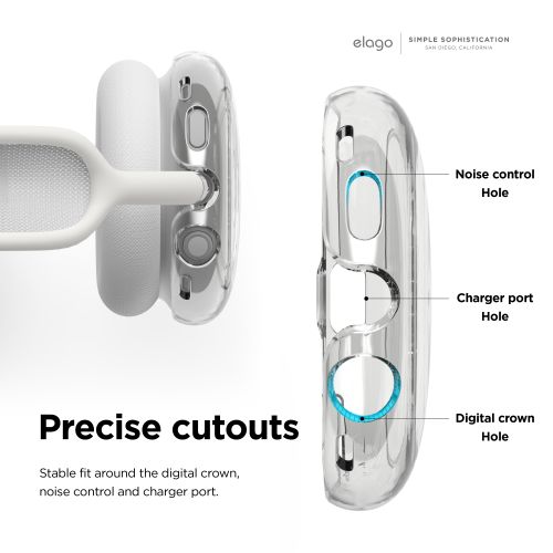 ELAGO AirPods Max Hybrid Case - Transparent