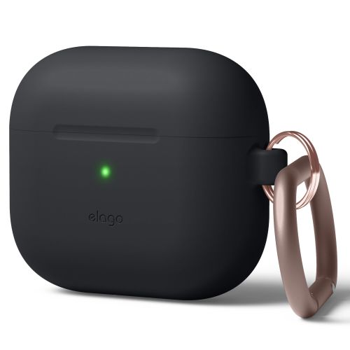 Elago Silicone Cover w/ Hook for Airpods 3rd Gen - Black