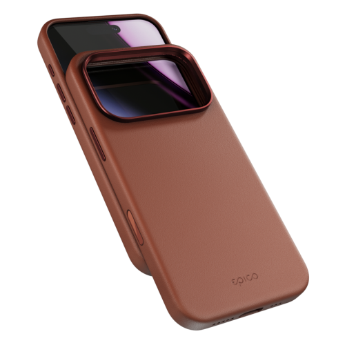 Epico Leather Mag+ Case for iPhone 17 Pro - Brown
