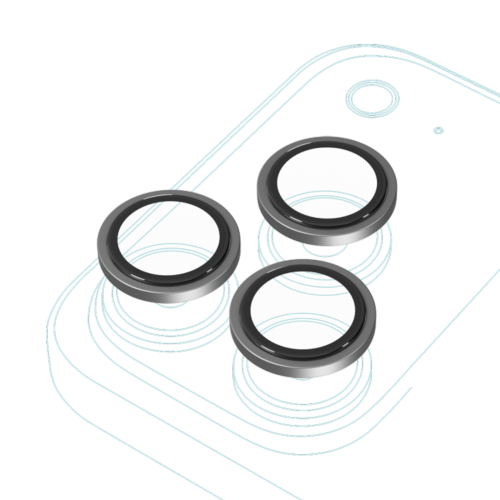 Epico Aluminium Camera Lens Protectors for iPhone 17 Pro/17 Pro Max - Silver