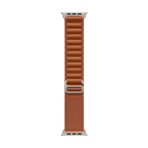 Apple Watch 49mm Terra Cotta AlpineLoop -Medium - Natural Titanium Finish