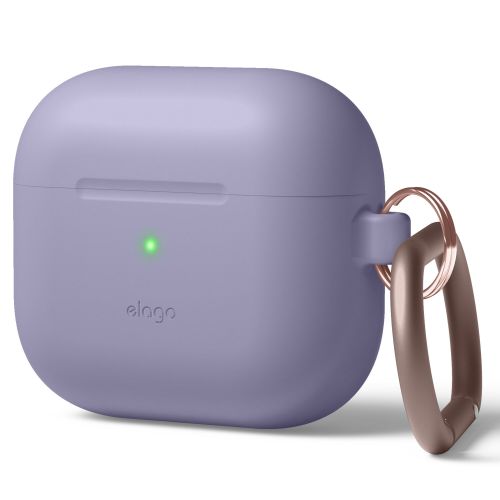 Elago Silicone Cover w/ Hook for Airpods 3rd Gen - Lavender Grey