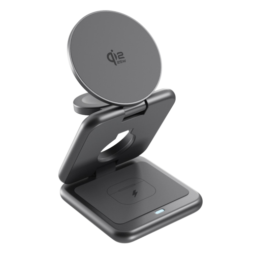 Epico 3in1 Mag+ Foldable Qi2 25W Wireless Charger - Space Grey