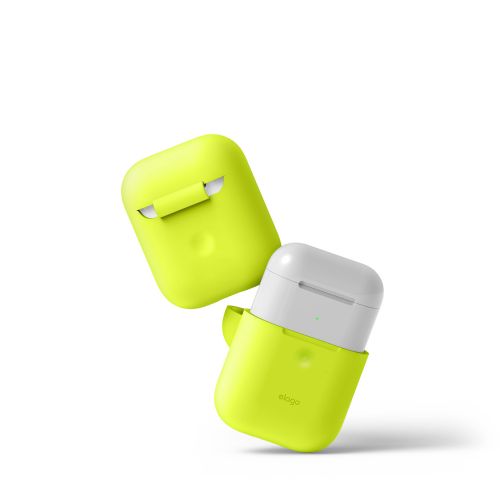 Elago Silicone Cover for Airpods 2nd Gen - Neon Yellow