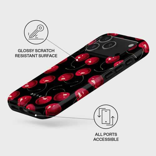 BURGA Tough Magsafe Case for iPhone 17 Pro Max - Cherrybomb