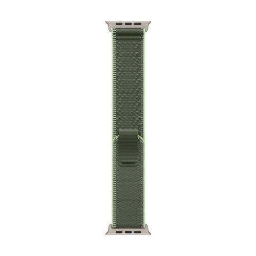 Apple Watch 49mm Green/Neon TrailLoop-S/M - Natural Titanium Finish