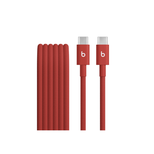 Beats 240W USB-C to USB-C Braided Cable (3m) - Rapid Red