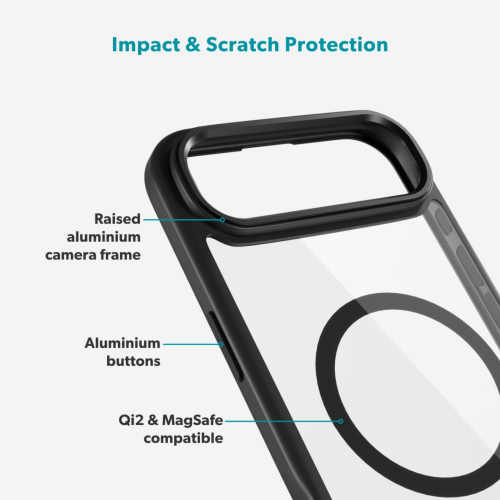 Epico Hero Pro Mag+ Case for iPhone Air - Clear/Black