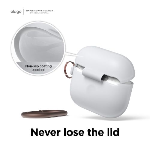 Elago Silicone Cover w/ Hook for Airpods 3rd Gen - Nightglow Blue