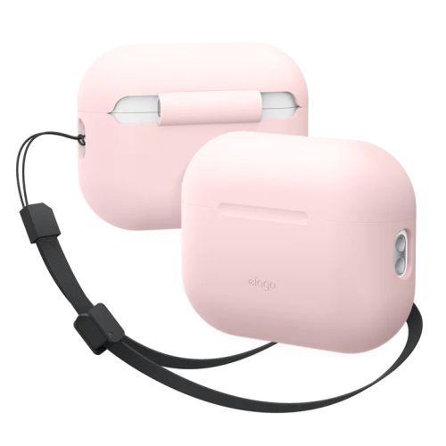 Elago Silicone Cover w/ Strap for Airpods Pro 2 - Lovely Pink