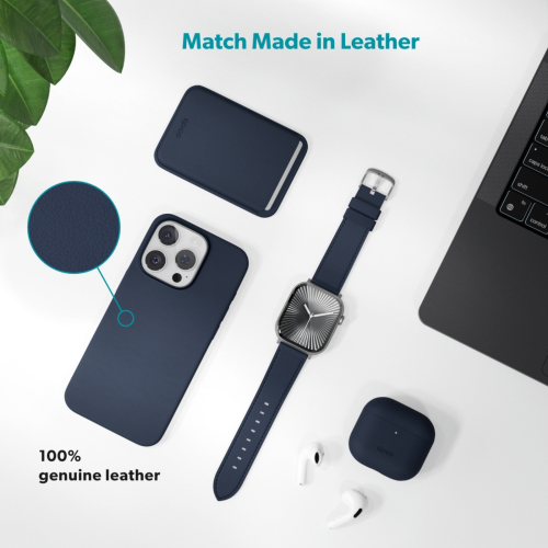 Epico Leather Band for Apple Watch (40-42mm) - Blue