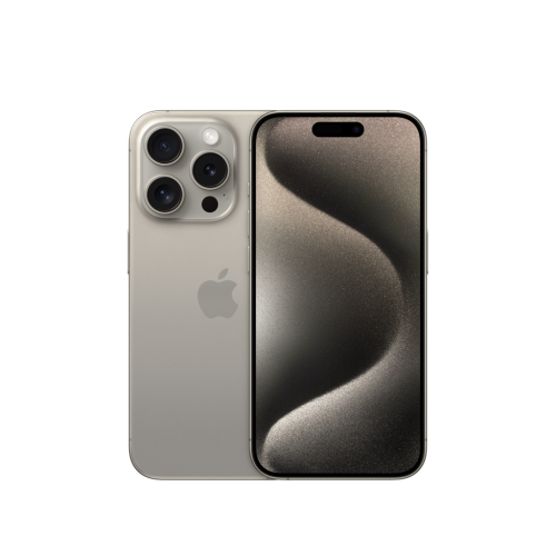Uuskasutatud iPhone 15 Pro 128GB, Natural titanium, Seisukord: A, Aku: Hea
