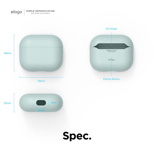 Elago Silicone Cover for Airpods 3rd Gen - Mint