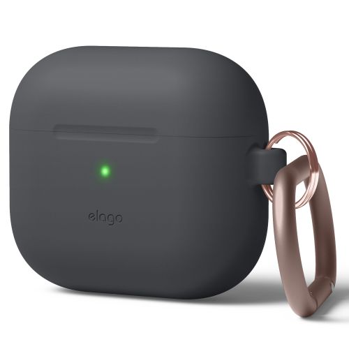 Elago Silicone Cover w/ Hook for Airpods 3rd Gen - Grey