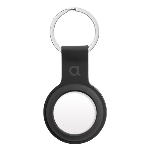 C&C AirTag Silicone Holder with Keychain - Black