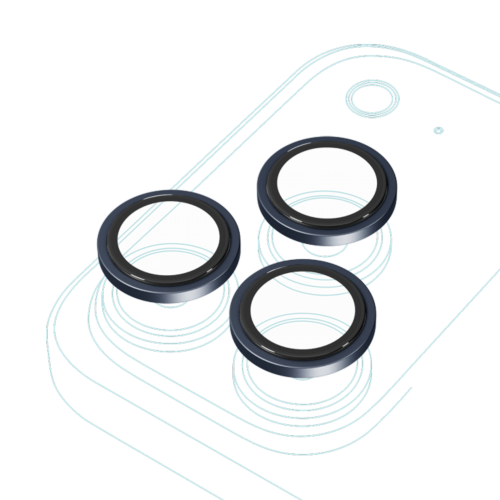Epico Aluminium Camera Lens Protectors for iPhone 17 Pro/17 Pro Max - Blue
