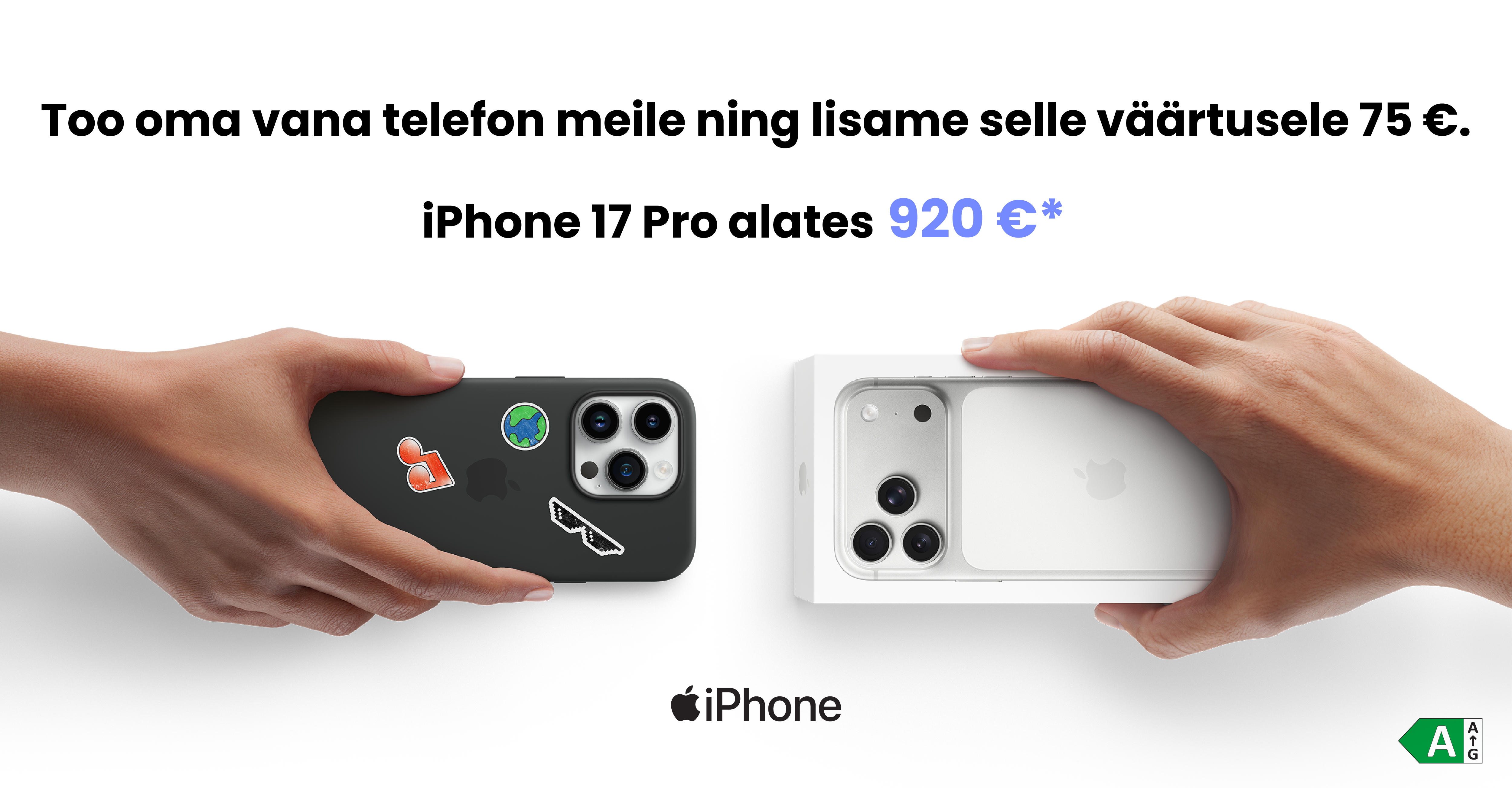 iPhone tagasiostu bänner