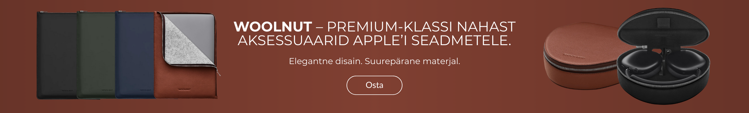 Woolnut - Premium-klassi nahast aksessuaarid Apple'i seadmetele